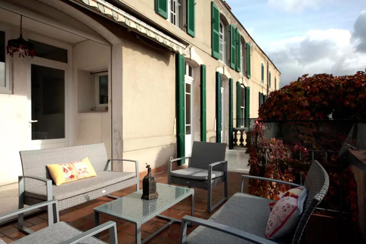 Maison de maître à BRAM # Jacuzzi Esterno foto